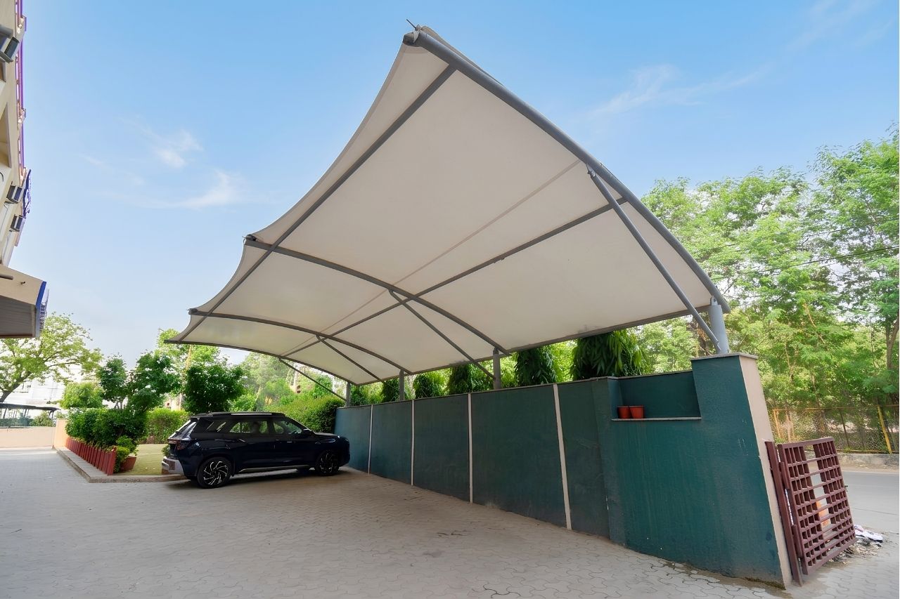 Covered Parking Area at Hotel Shikha